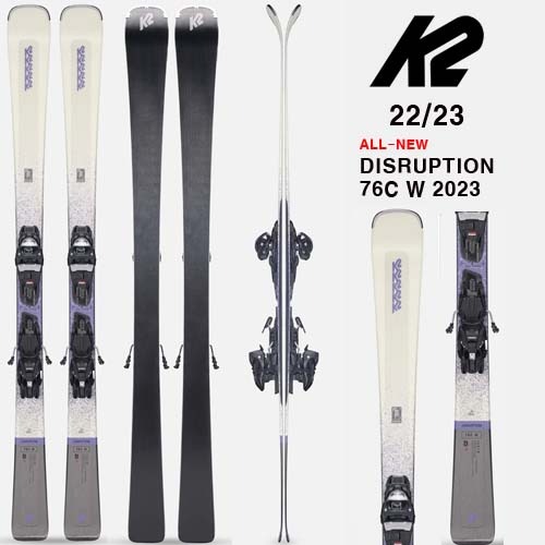 2223시즌 여성 케이투 스키 K2 SKI DISRUPTION 76C W/MARKER MR3 10 (품절 감사합니다)