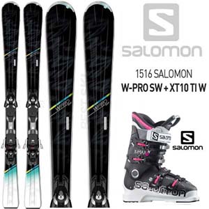 1516시즌 (여성용)SALOMON W PRO SW/MXT10TI W+1415 SALOMON X MAX 110W+폴