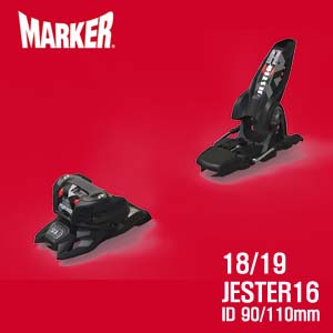 18/19시즌 MARKER 바인딩 JESTER 16 ID: 90/100mm BLACK (예약판매)
