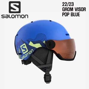 2223시즌(아동/주니어용) SALOMON GROM VISOR POP BLUE MAT