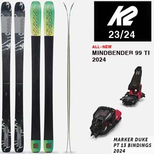 2324시즌 올마운틴 프리라이드 스키 K2 SKI MINDBENDER 99TI+DUKE 13 투어링 가능