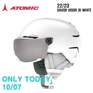 ONLY TODAY ONLY 1ea 10/07 (아동/주니어) ATOMIC 헬멧SAVOR VISOR JR WHITE (종료)