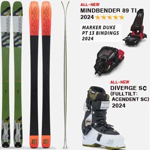 2324시즌 투어링 스키 세트 K2 MINDBENDER 89TI+DUKE13+DIVERGE SC