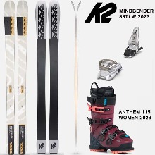 2223시즌 여성 올마운틴 프리라이드 스키 세트 K2 MINDBENDER 89TI W+ANTHEM 115