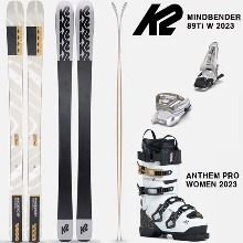 2223시즌 여성 올마운틴 프리라이드 스키 세트 K2 MINDBENDER 89TI W+ANTHEM PRO