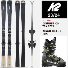 2324시즌 스키 세트 K2 SKI DISRUPTION 76X+HEAD ADVANT EDGE 75 세트(품절 감사합니다)