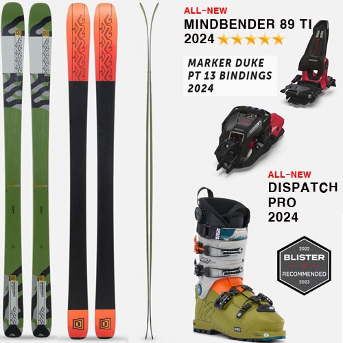 2324시즌 투어링 스키 세트 K2 MINDBENDER 89TI+DUKE13+DISPATCH PRO
