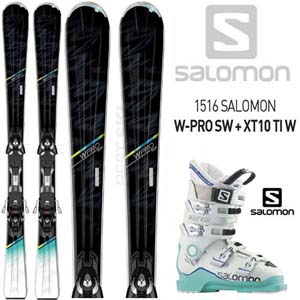 1516시즌 (여성용)SALOMON W PRO SW/MXT10TI W+1516 SALOMON X MAX 90W+폴