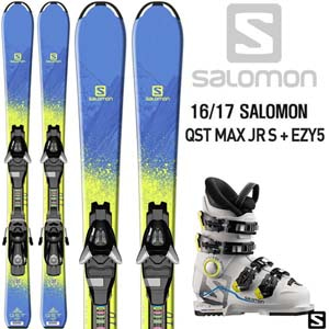 16/17시즌 (아동/주니어용) SALOMON QST MAX JR S/EZY5+17/18시즌 SALOMON X MAX60T 풀세트