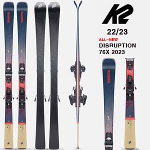 2223시즌 케이투 스키 K2 SKI DISRUPTION 76X/MARKER M3 10 COMPACT