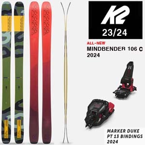 2324시즌 올마운틴 프리라이드 스키 K2 SKI MINDBENDER 106C+DUKE 13 투어링 가능