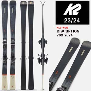 2324시즌 중급 회전 스키 K2 SKI DISRUPTION 76X/M3 10 COMPACT QUIKCLIK