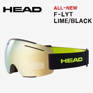 HEAD GOGGLE NEW F-LYT LIME/ BLACK