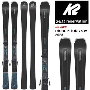 2425시즌 여성 중급 회전 스키 K2 SKI DISRUPTION 75 W/MR3 10 COMPACT QUIKCLIK  예약판매(전화상담)
