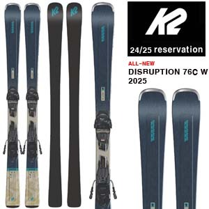 2425시즌 여성 중급 회전 스키 K2 SKI DISRUPTION 76C W/MR3 10 COMPACT 예약판매(전화상담)