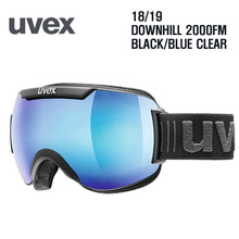1819시즌 UVEX 고글 DOWNHILL2000 (아시안핏) BLACK프레임+ BLUE CLEAR S2 렌즈