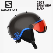 2223시즌(아동/주니어용) SALOMON GROM VISOR BLACK(품절 감사합나다)