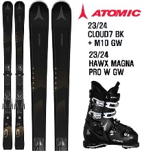 2324시즌 여성 스키세트 ATOMIC CLOUD7 BK+MAGNA PRO W GW SET